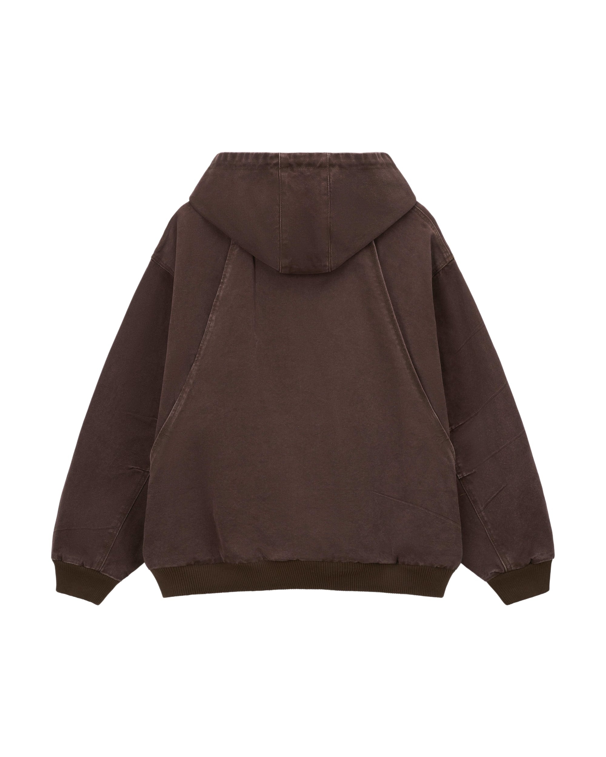 STEEL EMBOSSED CANVAS HOODED JACKET